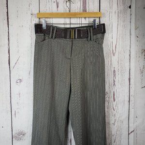Tracy Evans Limited Vintage Dress Pants Womens Size 11 Striped Wide Leg Gray